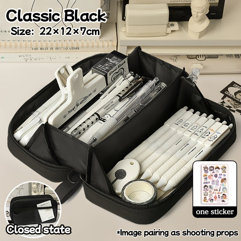 Ins-Style Large-Capacity Volcano Pencil Case with Multiple Compartments for Storage, a Stylish Stationery Organizer for Both Boys And Girls, Available in Various Colors, a Must-Have for The New School Year, Can Be Carried As a Pencil Bag