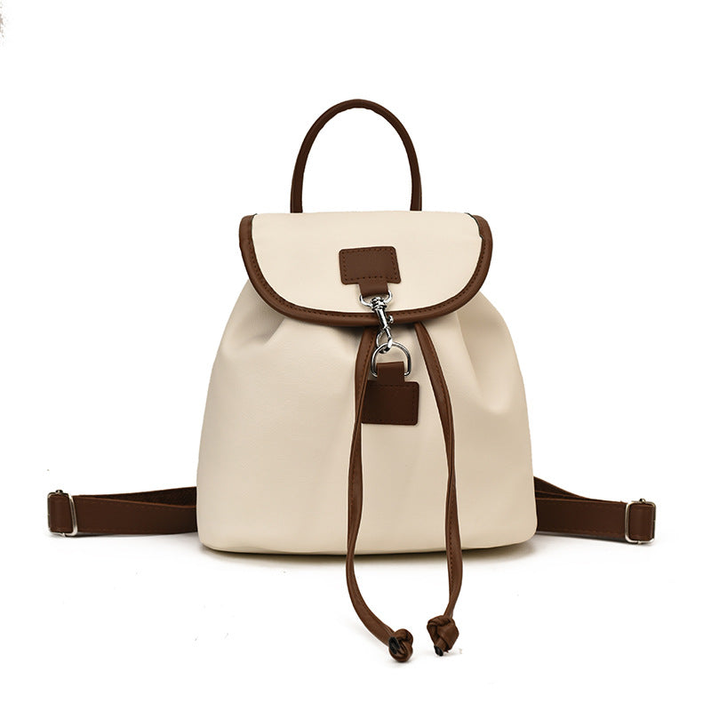 Suede Backpack with Large Capacity Travel Bookbag - Metal Frame & Buckle Closure, Elegant Suede Exterior for College Student, Professional, or Daily Use - Stylish & Spacious