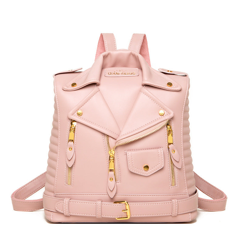 Women'Large-Capacity Heavy-Duty Nylon Backpack with Adjustable Shoulder Straps & Rivet Accent - Elegant Suitable for College, Travel,Rucksack, Zipper Closure, Hand Washable,Bookbag for, Daily Use (Nylon\u002F)