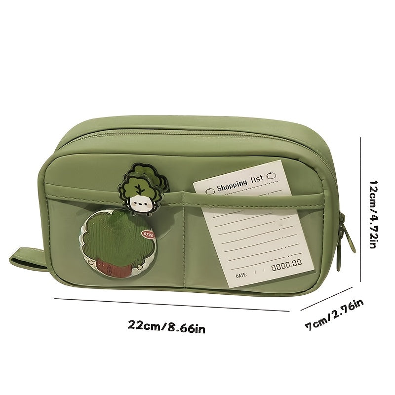 Ins-style Large-capacity Volcano Pencil Case • Multi-layer Compartment Storage • High-aesthetic Pencil and Stationery Organizer for Boys and Girls • Available in Multiple Colors • Essential for Back-to-school • Hand-held Pencil Pouch • New Niche Design
