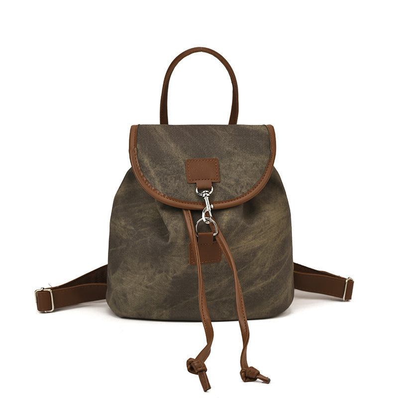 Suede Backpack with Large Capacity Travel Bookbag - Metal Frame & Buckle Closure, Elegant Suede Exterior for College Student, Professional, or Daily Use - Stylish & Spacious