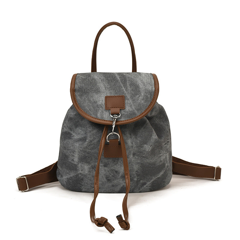 Suede Backpack with Large Capacity Travel Bookbag - Metal Frame & Buckle Closure, Elegant Suede Exterior for College Student, Professional, or Daily Use - Stylish & Spacious
