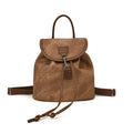 Suede Backpack with Large Capacity Travel Bookbag - Metal Frame & Buckle Closure, Elegant Suede Exterior for College Student, Professional, or Daily Use - Stylish & Spacious